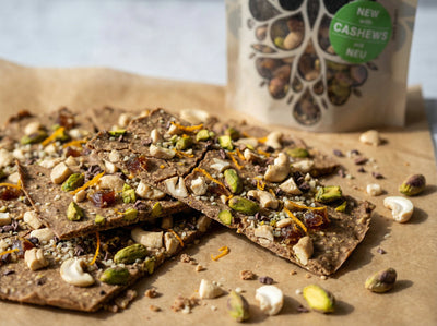 Knuspriger Cashew-Pistazien-Bark