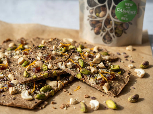 Knuspriger Cashew-Pistazien-Bark