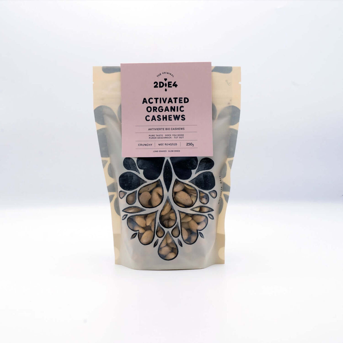 Aktivierte Bio-Cashews 250 g, Teil des 2DiE4 Nährstoff-Pakets